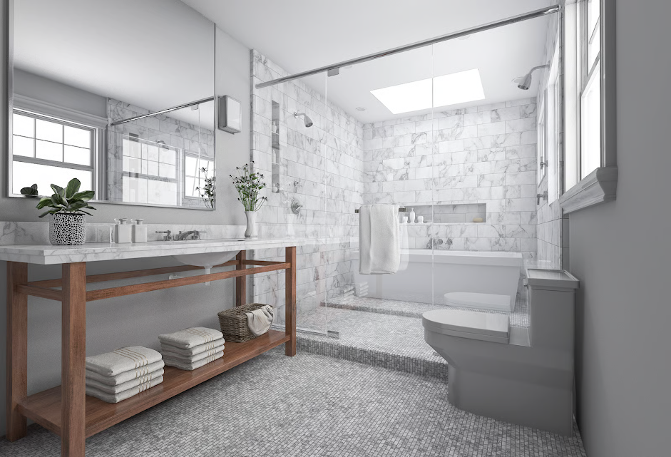 Bathroom floor
