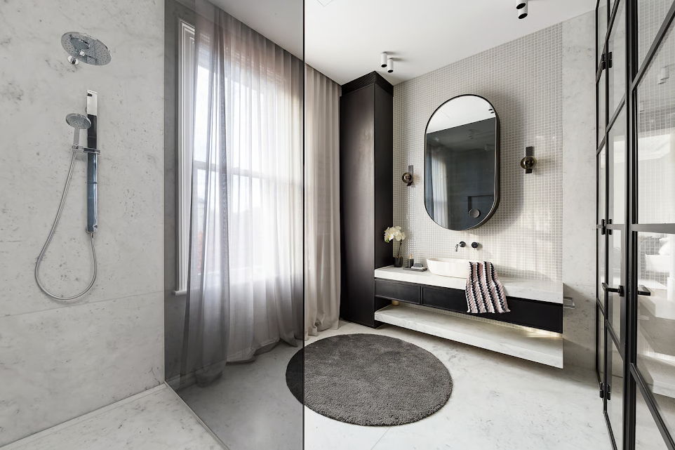 Before-and-after bathroom remodeling
